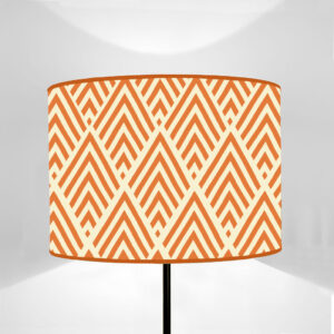 Cylinder lampshade LB Orange and Sulfur Yellow