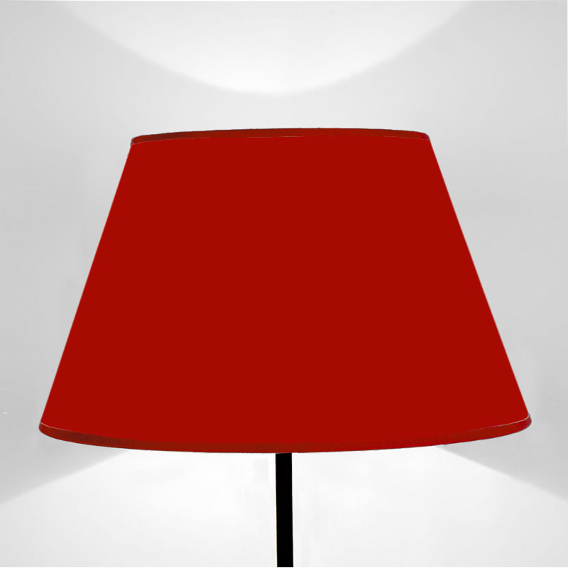 Lampshade truncated cone Solid color Red