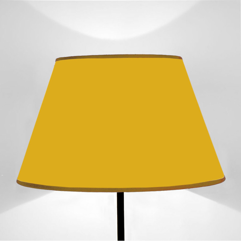 Lampshade truncated cone Solid color Mustard