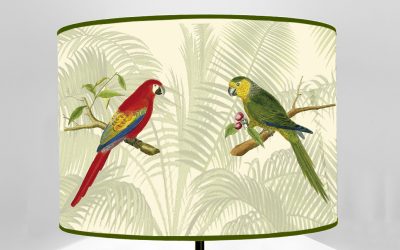 Paralume pappagalli colorati