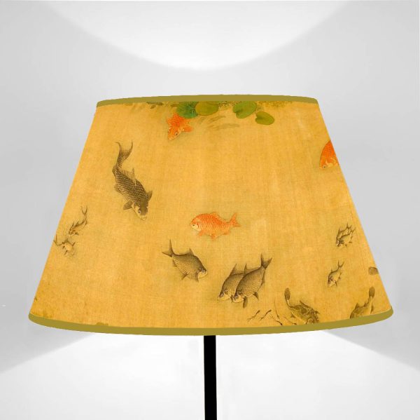 Truncated cone lampshade Pond with Carp mod. 01