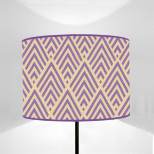 Cylinder lampshade LB Light mallow and Cinnamon