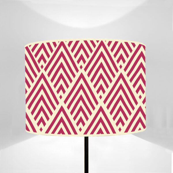 Cylinder lampshade LB Pomegranate and Sulfur Yellow
