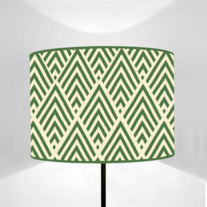 Cylinder lampshade LB Cossack Green and Sulfur Yellow