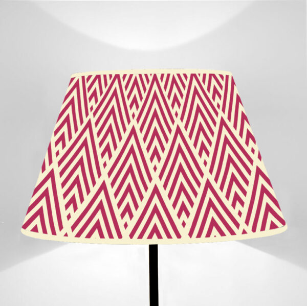 Cone Trunk Lampshade LB Pomegranate and Sulfur Yellow